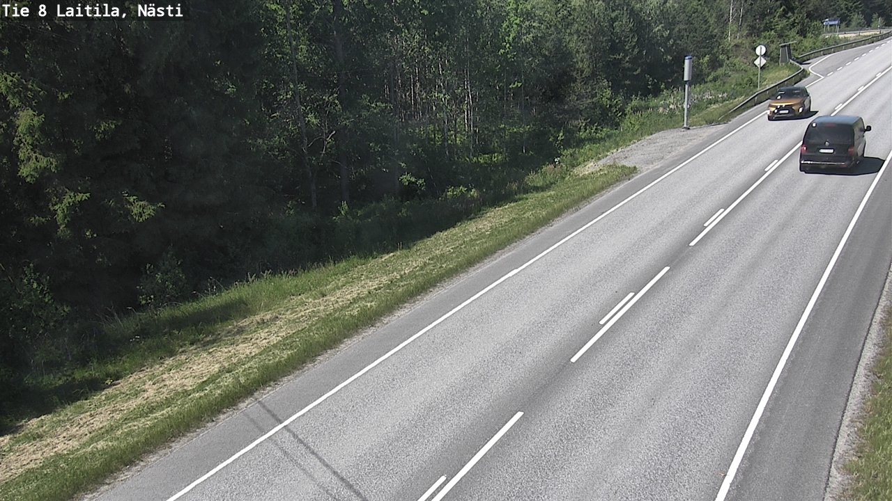Weather Camera Image Väg 8  Letala, Nästi, Laitila, Varsinais-Suomi