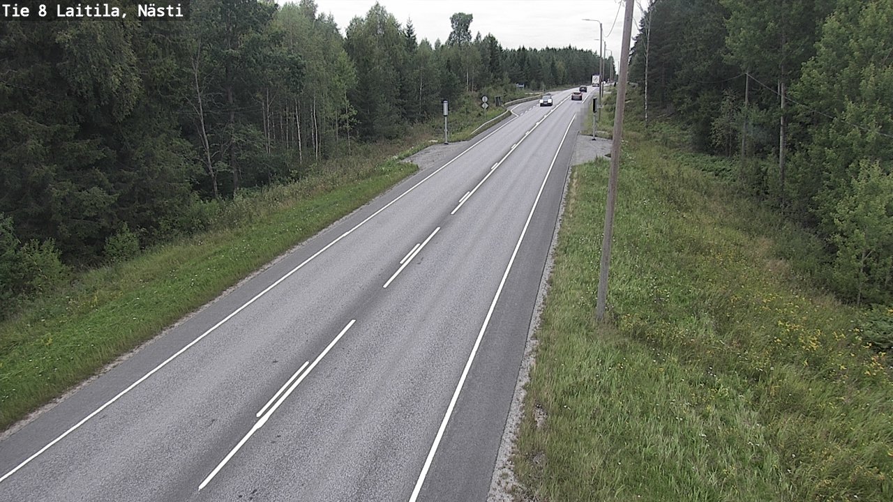 Weather Camera Image Road 8  Laitila, Nästi, Laitila, Varsinais-Suomi