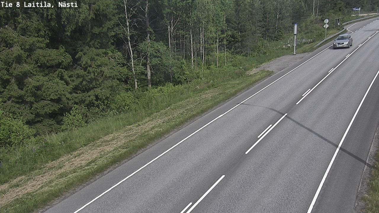 Weather Camera Image Väg 8  Letala, Nästi, Laitila, Varsinais-Suomi