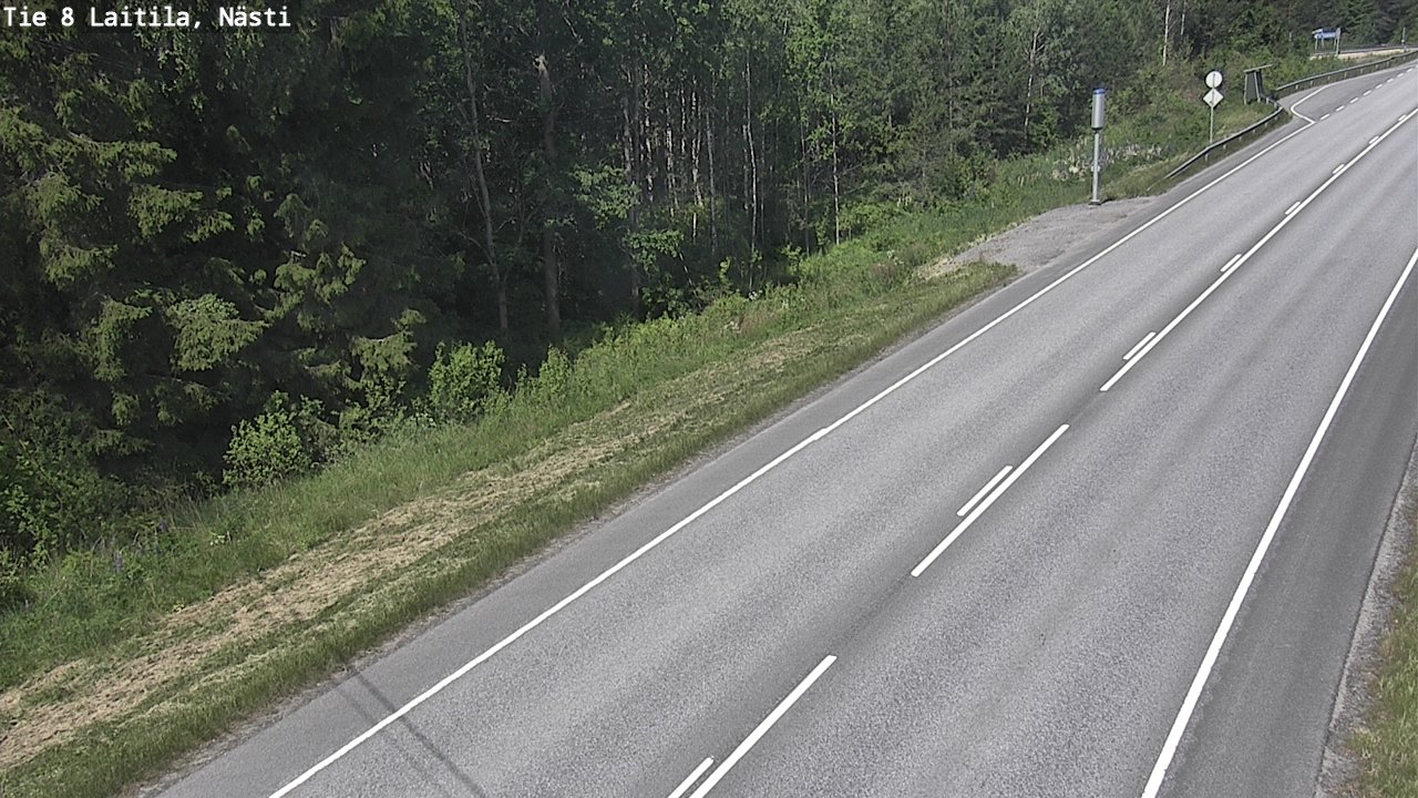 Weather Camera Image Väg 8  Letala, Nästi, Laitila, Varsinais-Suomi
