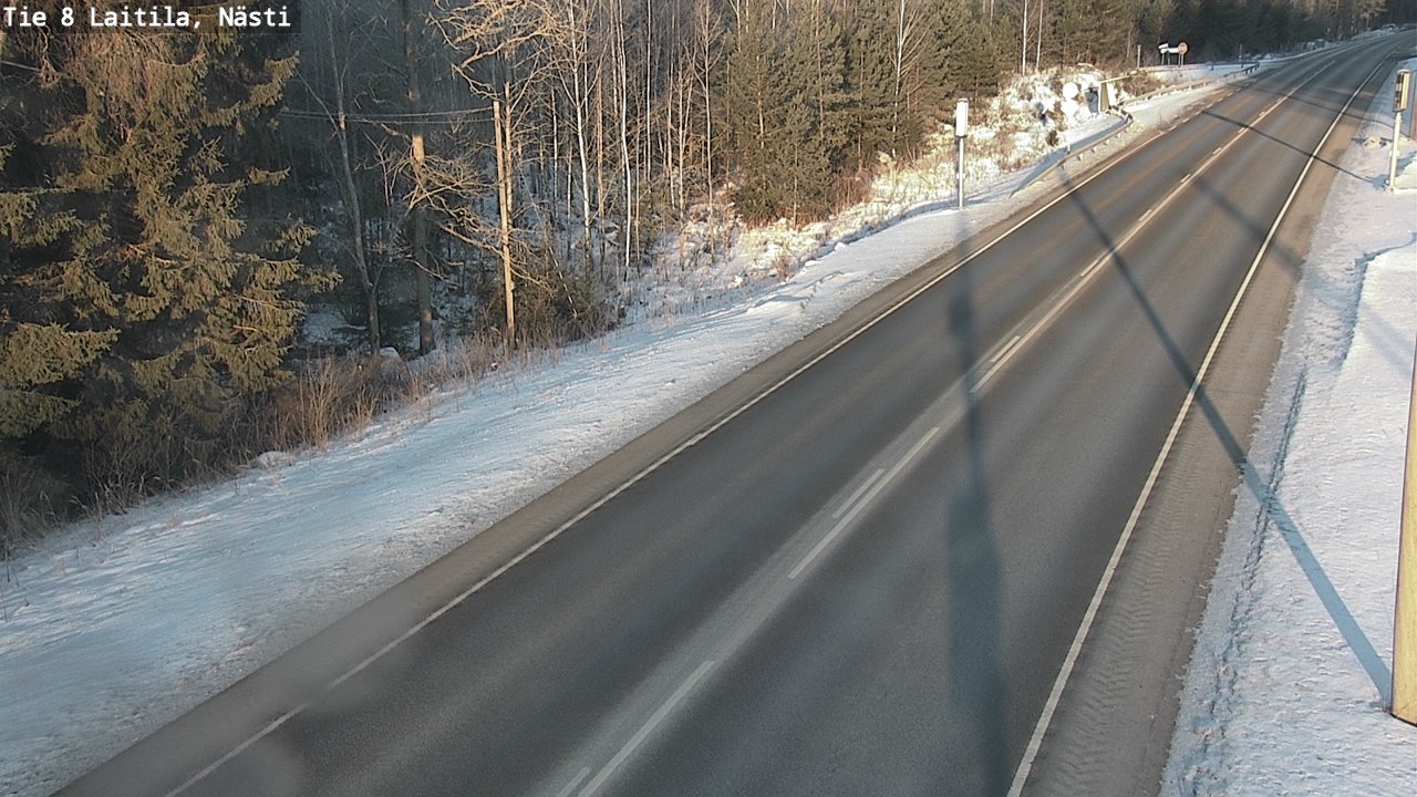 Weather Camera Image Road 8 Laitila, Nästi, Laitila, Varsinais-Suomi