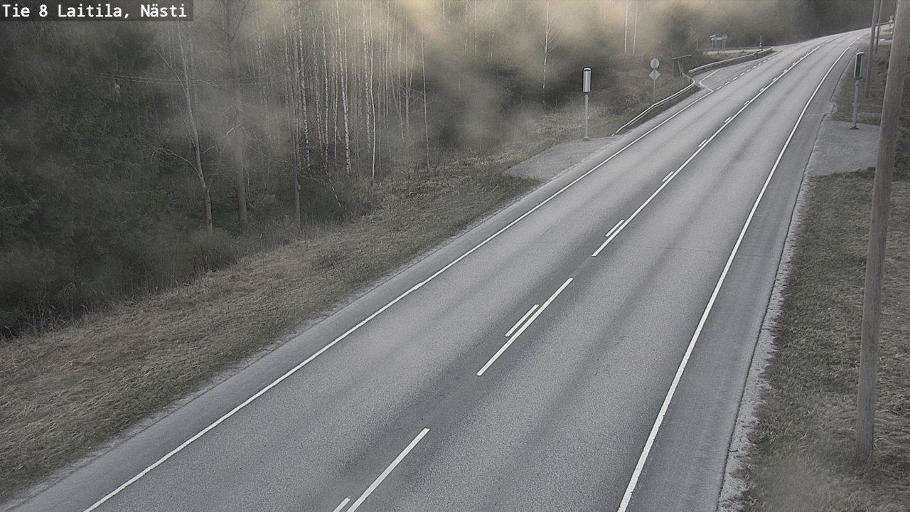 Weather Camera Image Väg 8  Letala, Nästi, Laitila, Varsinais-Suomi