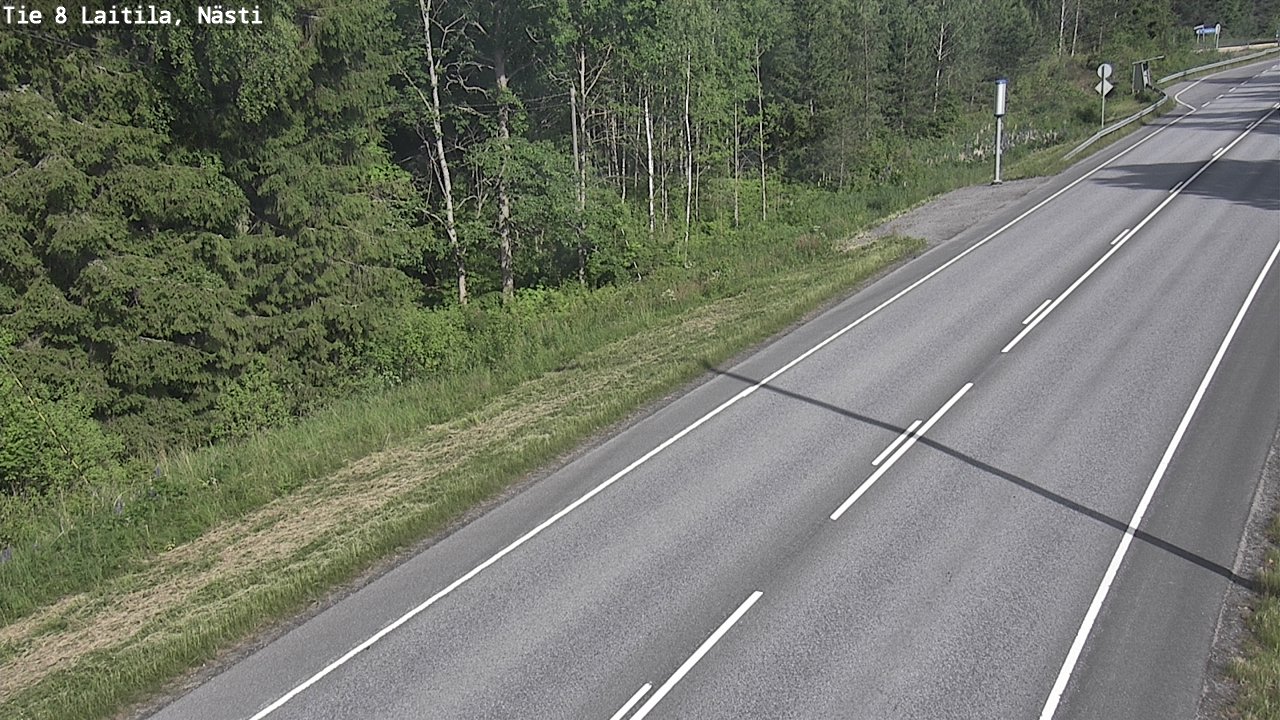 Weather Camera Image Väg 8  Letala, Nästi, Laitila, Varsinais-Suomi
