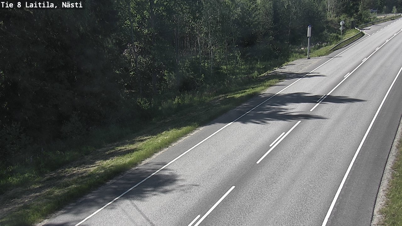 Weather Camera Image Väg 8  Letala, Nästi, Laitila, Varsinais-Suomi
