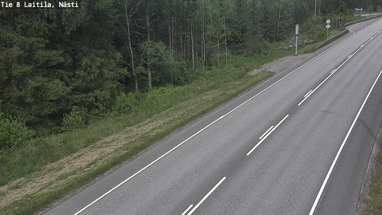 Weather Camera Image Väg 8  Letala, Nästi, Laitila, Varsinais-Suomi