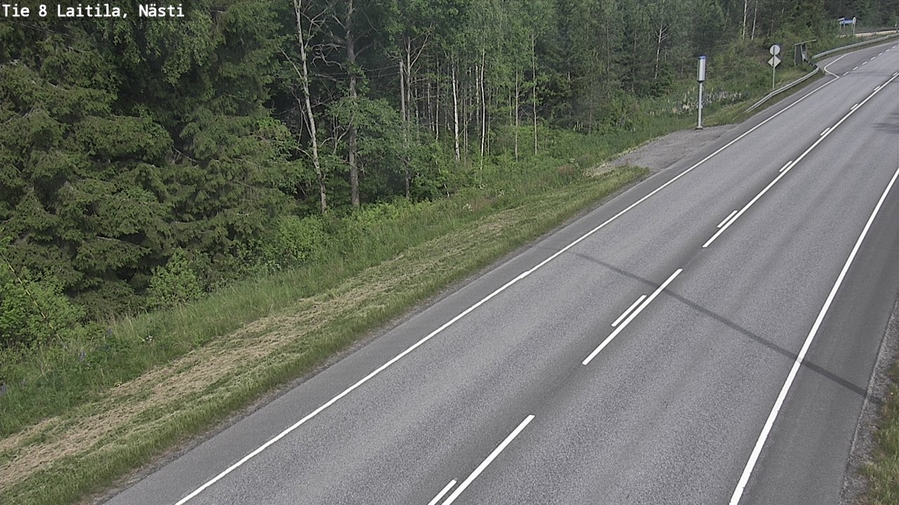 Weather Camera Image Väg 8  Letala, Nästi, Laitila, Varsinais-Suomi