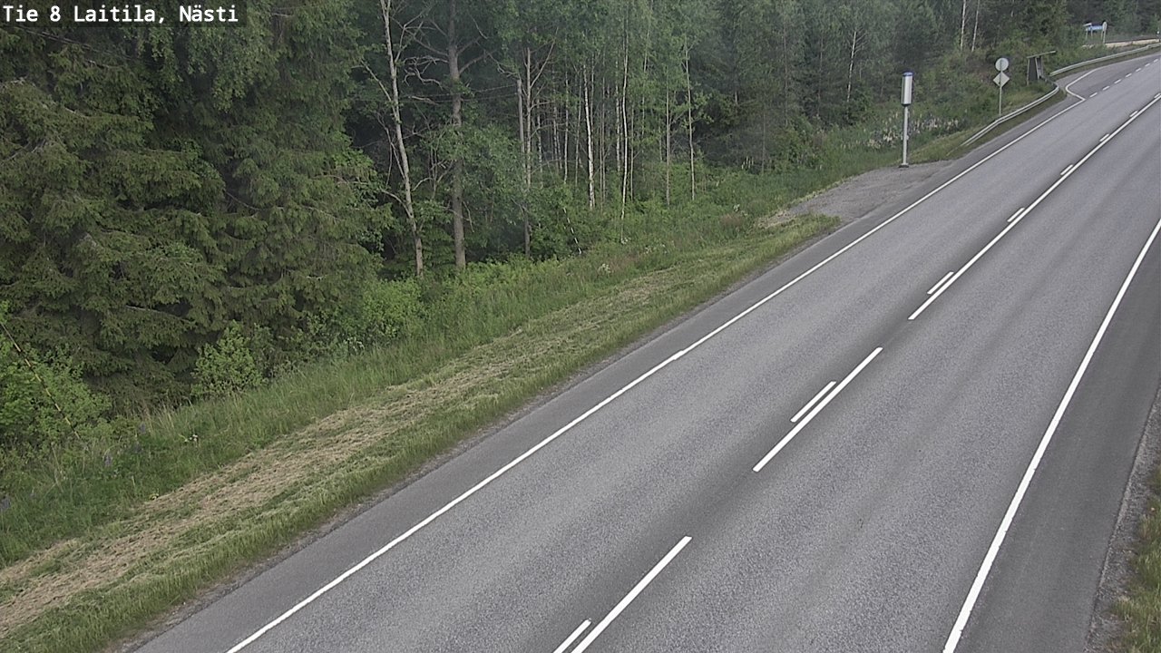 Weather Camera Image Väg 8  Letala, Nästi, Laitila, Varsinais-Suomi