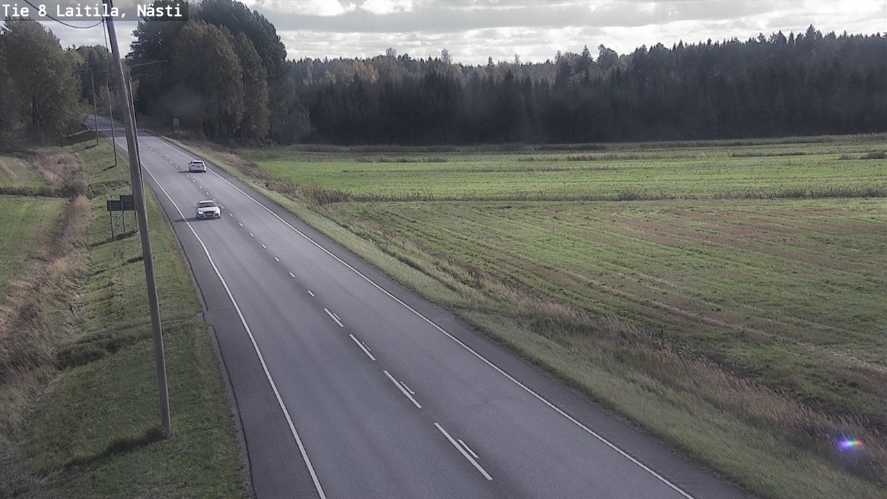 Weather Camera Image Road 8  Laitila, Nästi, Laitila, Varsinais-Suomi