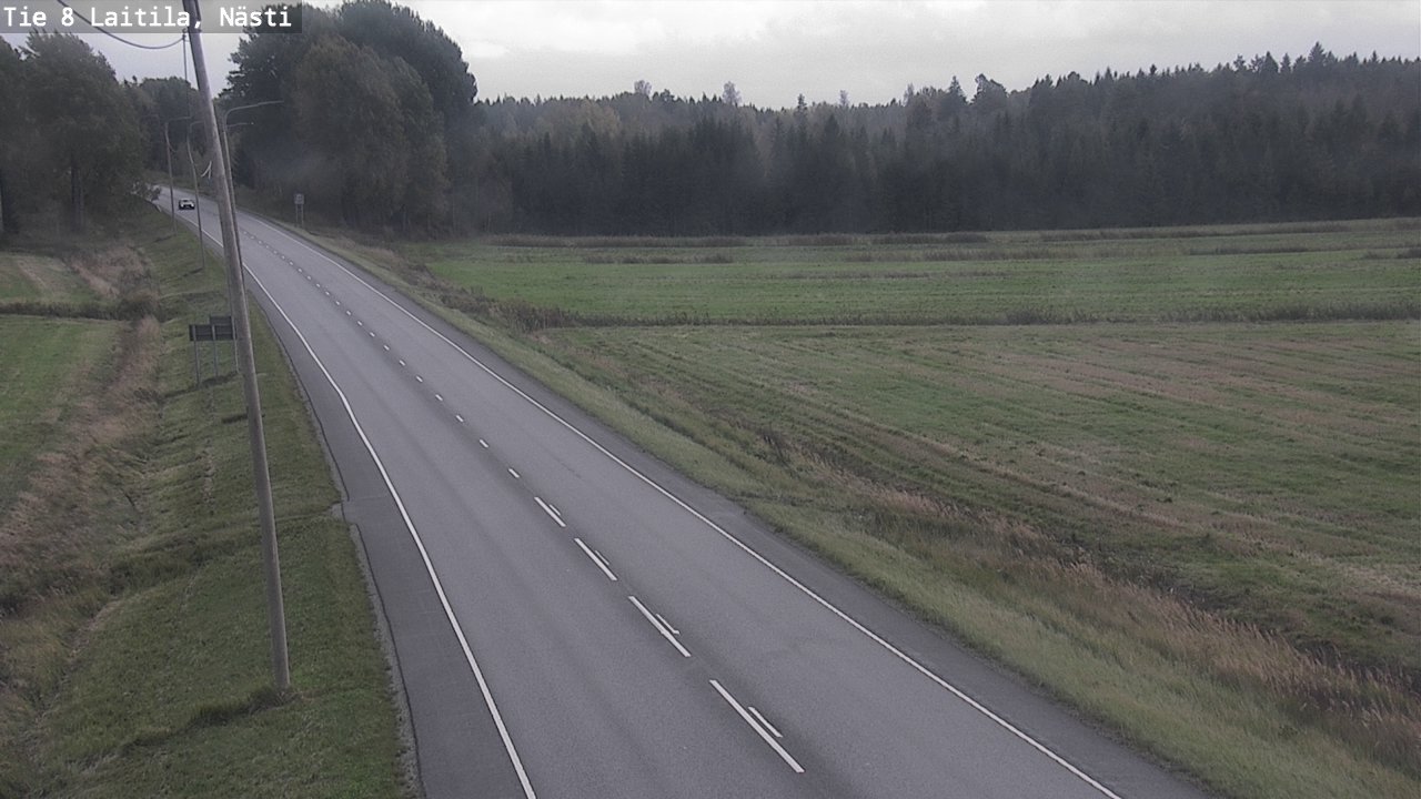 Weather Camera Image Väg 8  Letala, Nästi, Laitila, Varsinais-Suomi