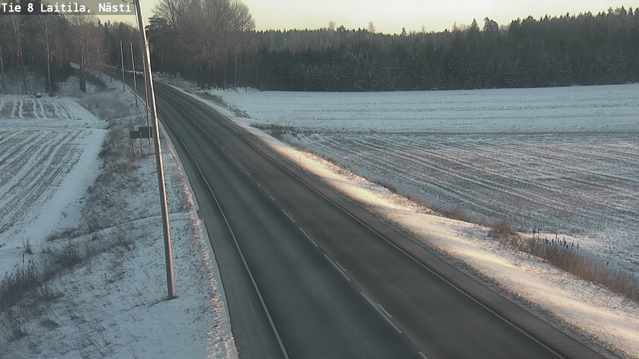 Weather Camera Image Road 8  Laitila, Nästi, Laitila, Varsinais-Suomi