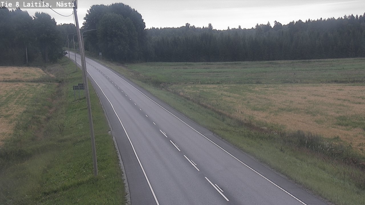 Weather Camera Image Väg 8  Letala, Nästi, Laitila, Varsinais-Suomi