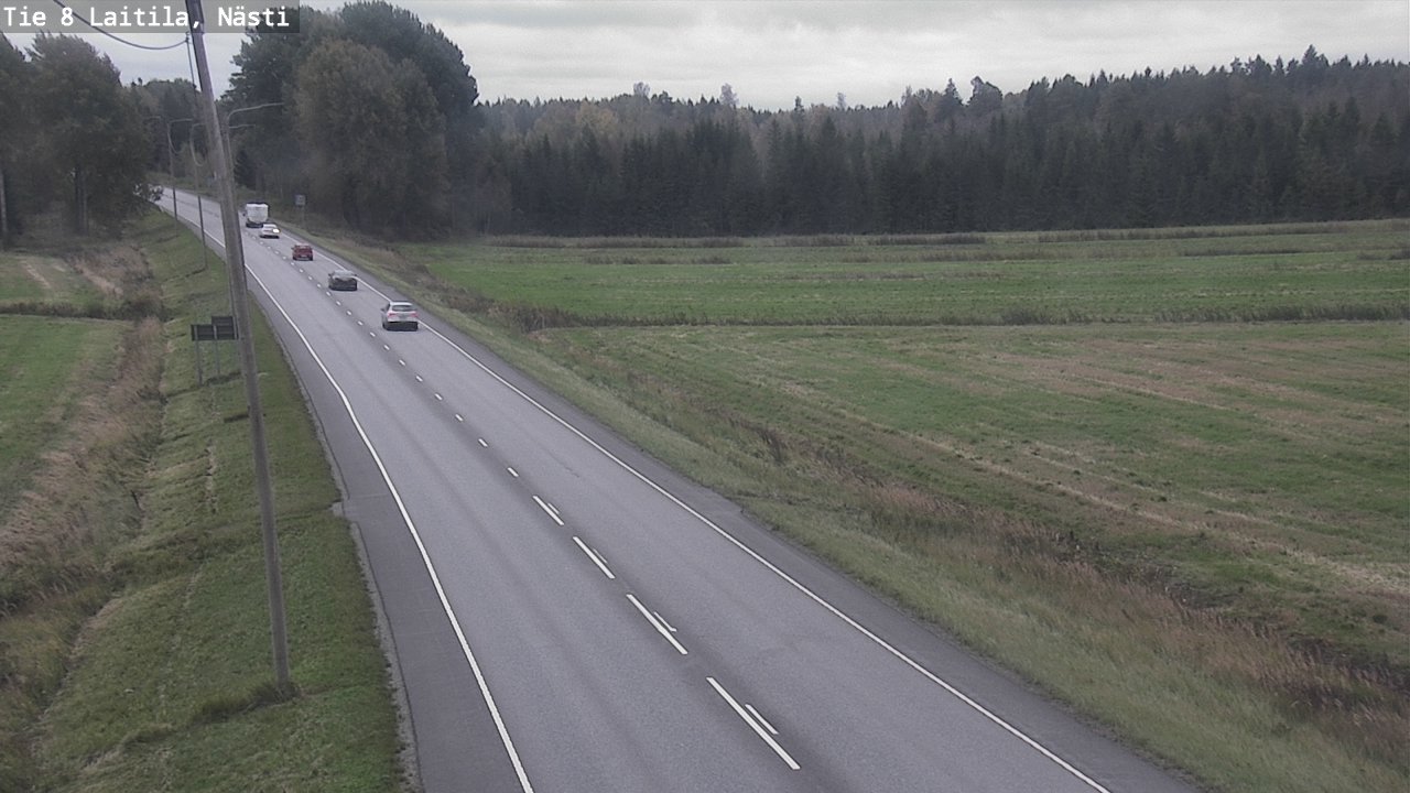Weather Camera Image Väg 8  Letala, Nästi, Laitila, Varsinais-Suomi