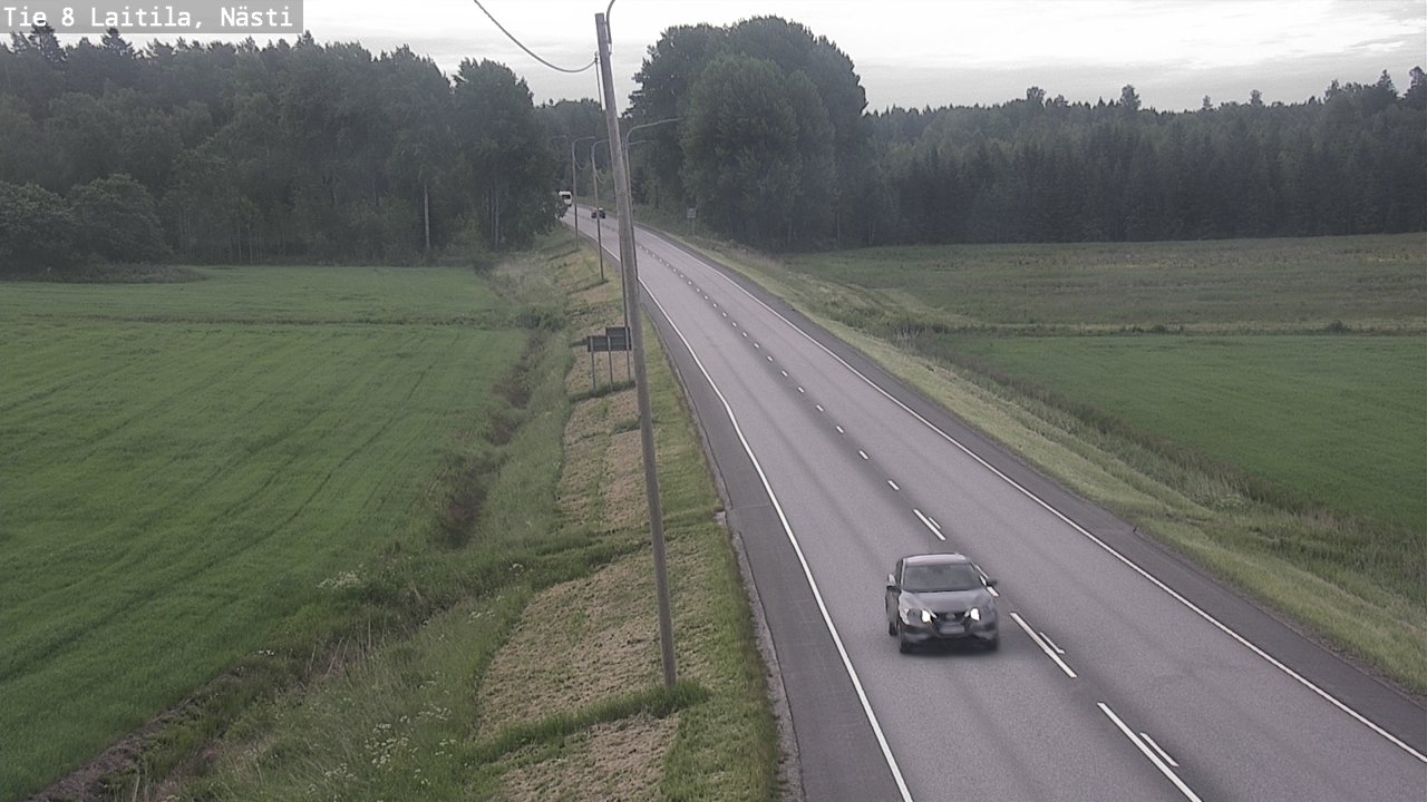 Weather Camera Image Road 8 Laitila, Nästi, Laitila, Varsinais-Suomi