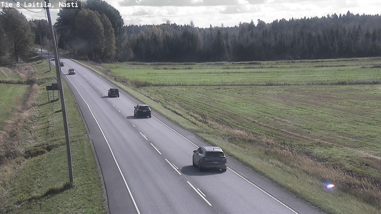 Weather Camera Image Road 8  Laitila, Nästi, Laitila, Varsinais-Suomi