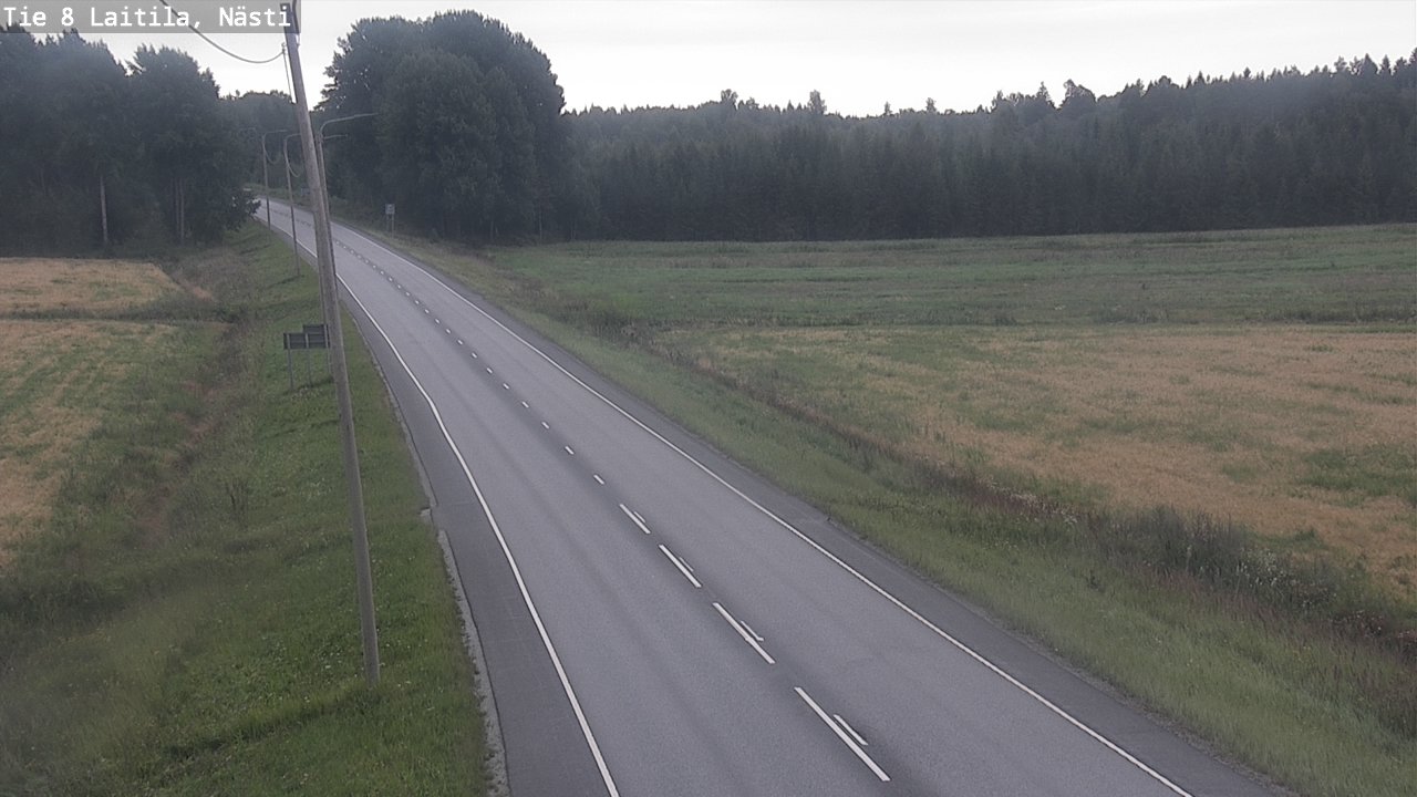 Weather Camera Image Väg 8  Letala, Nästi, Laitila, Varsinais-Suomi