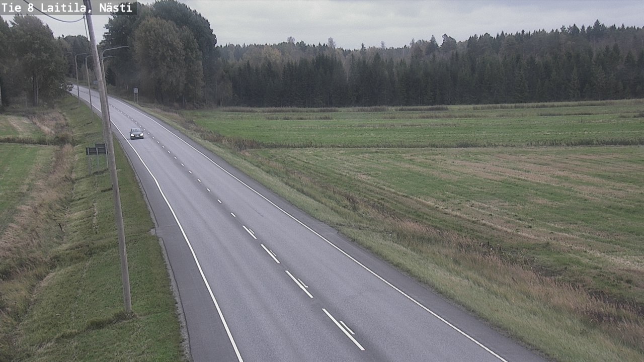 Weather Camera Image Väg 8  Letala, Nästi, Laitila, Varsinais-Suomi
