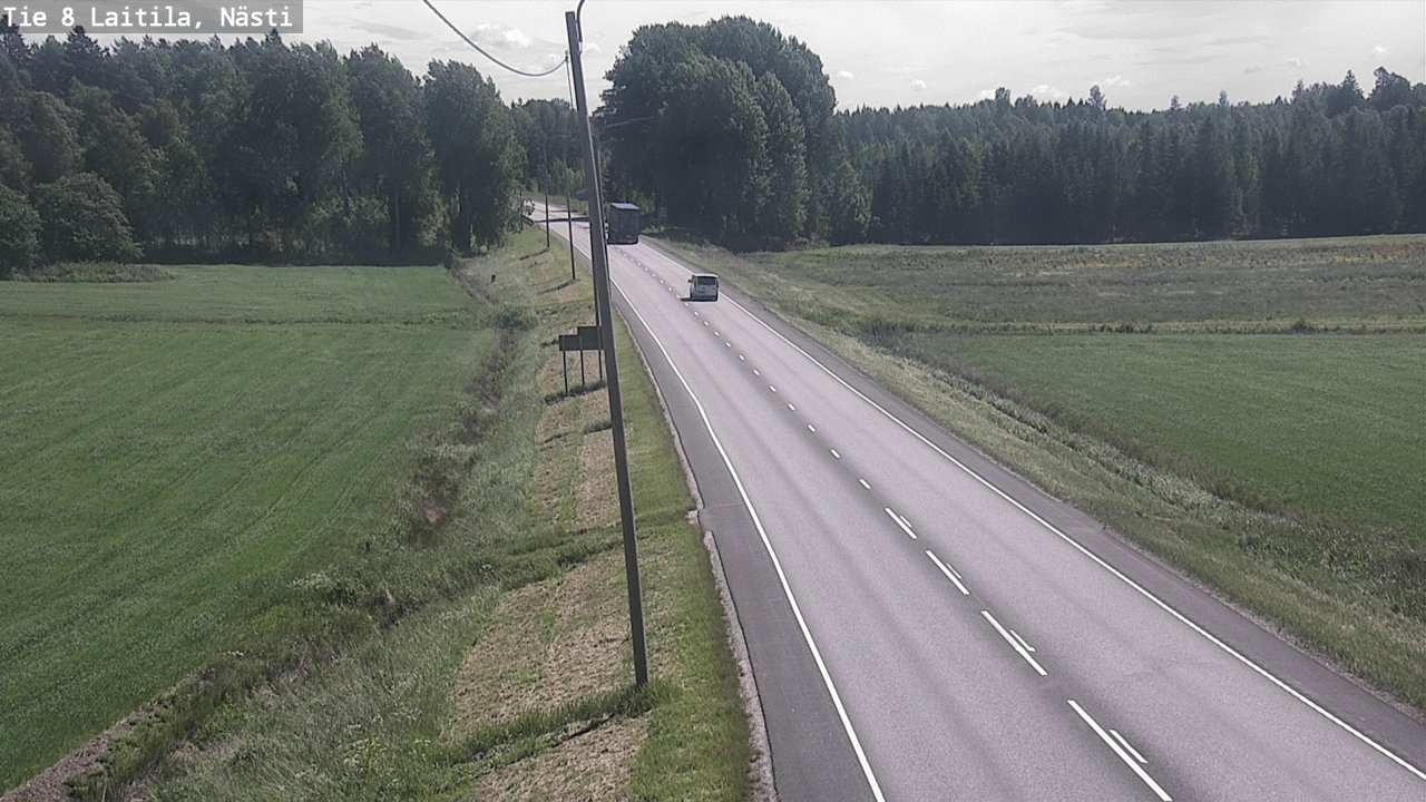 Weather Camera Image Väg 8  Letala, Nästi, Laitila, Varsinais-Suomi
