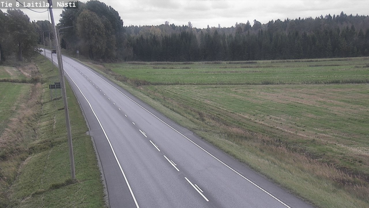Weather Camera Image Väg 8  Letala, Nästi, Laitila, Varsinais-Suomi