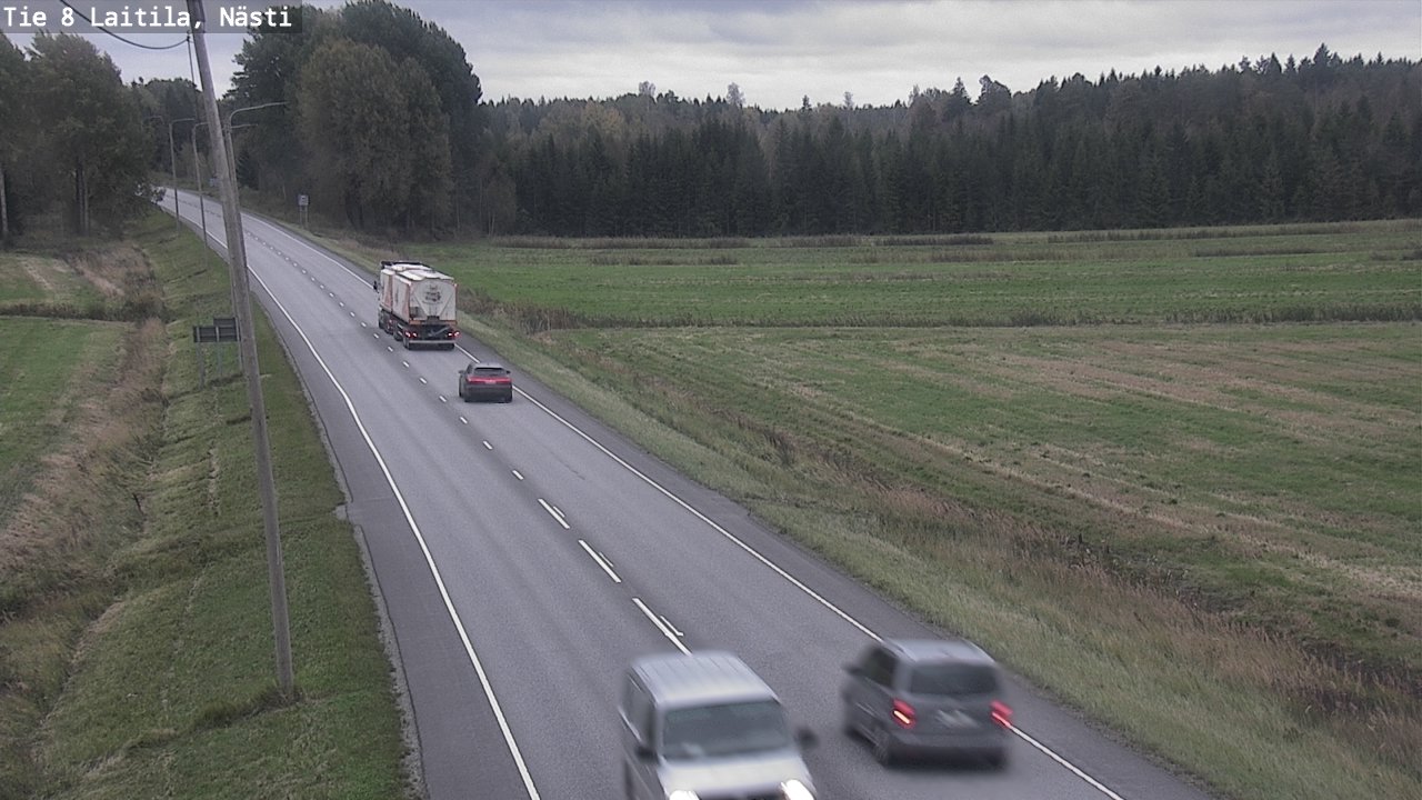 Weather Camera Image Väg 8  Letala, Nästi, Laitila, Varsinais-Suomi