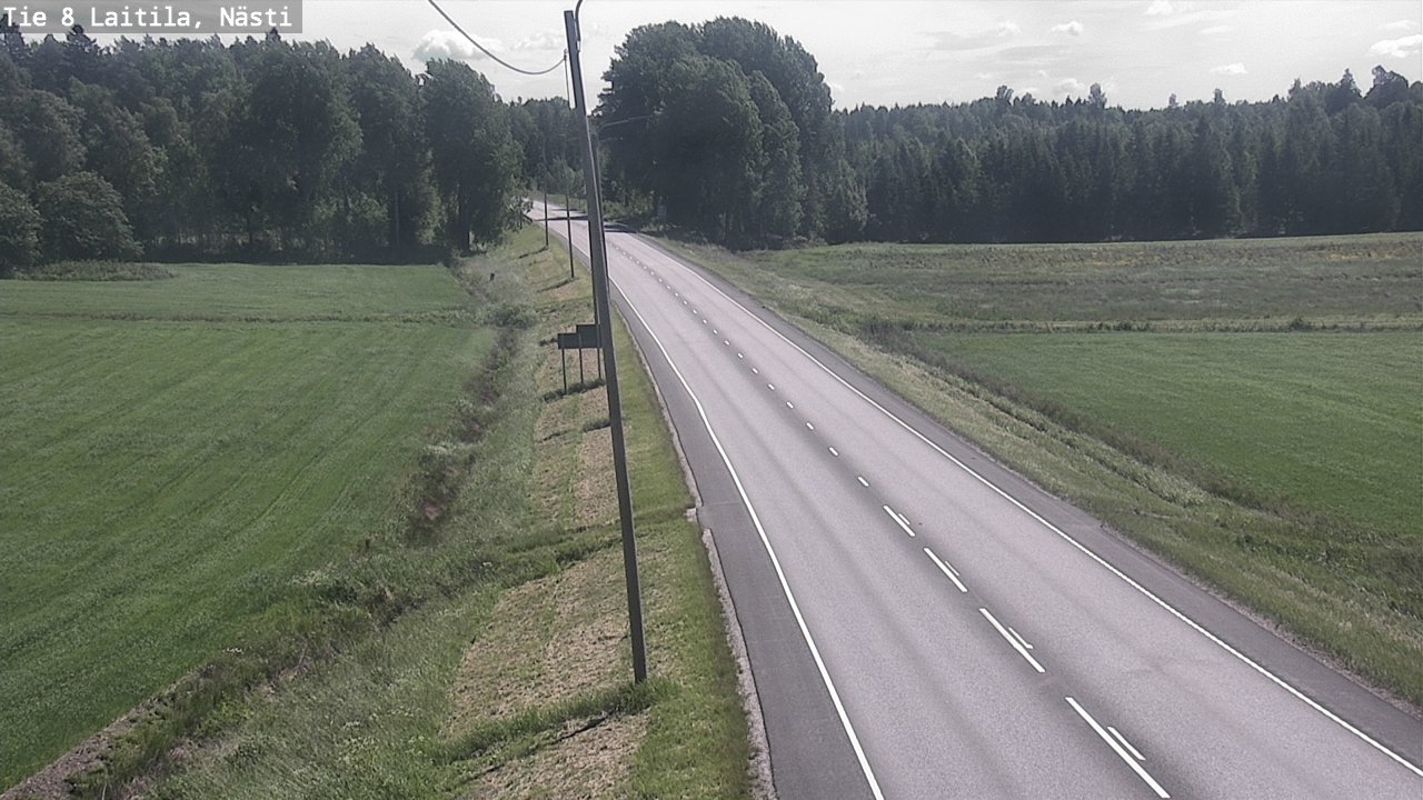 Weather Camera Image Väg 8  Letala, Nästi, Laitila, Varsinais-Suomi