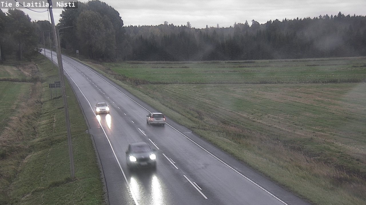 Weather Camera Image Väg 8  Letala, Nästi, Laitila, Varsinais-Suomi