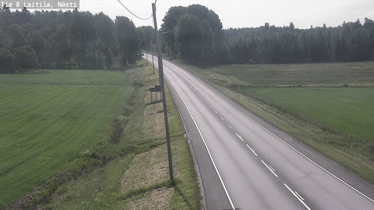 Weather Camera Image Väg 8  Letala, Nästi, Laitila, Varsinais-Suomi
