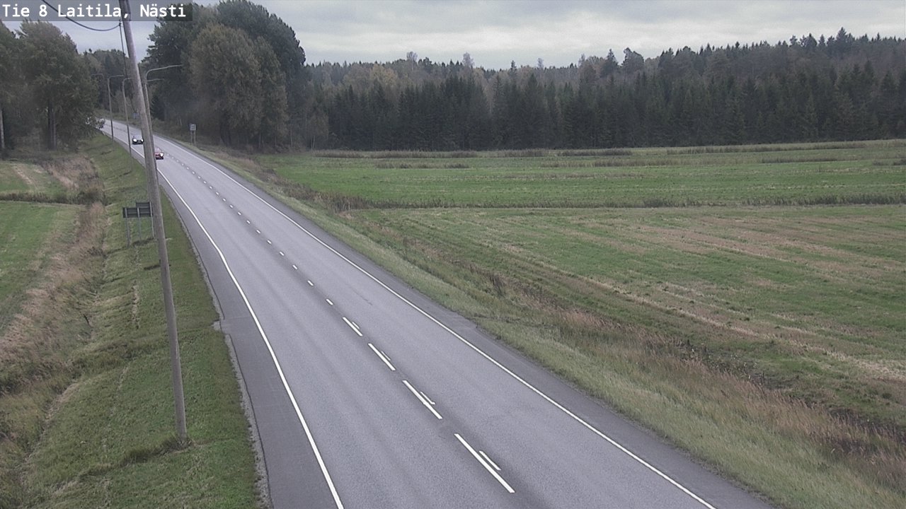 Weather Camera Image Väg 8  Letala, Nästi, Laitila, Varsinais-Suomi