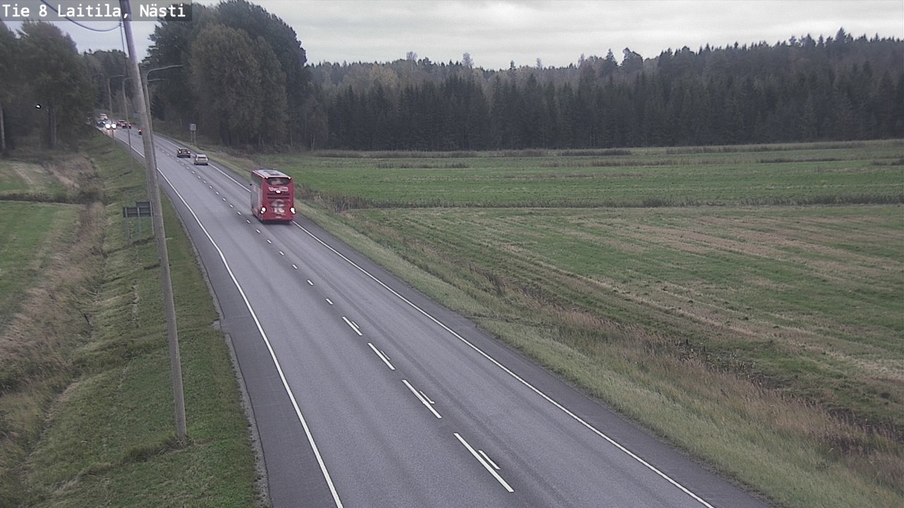 Weather Camera Image Väg 8  Letala, Nästi, Laitila, Varsinais-Suomi