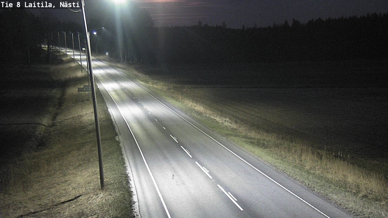 Weather Camera Image Väg 8  Letala, Nästi, Laitila, Varsinais-Suomi