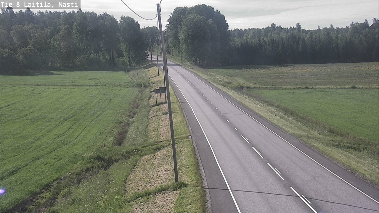 Weather Camera Image Väg 8  Letala, Nästi, Laitila, Varsinais-Suomi