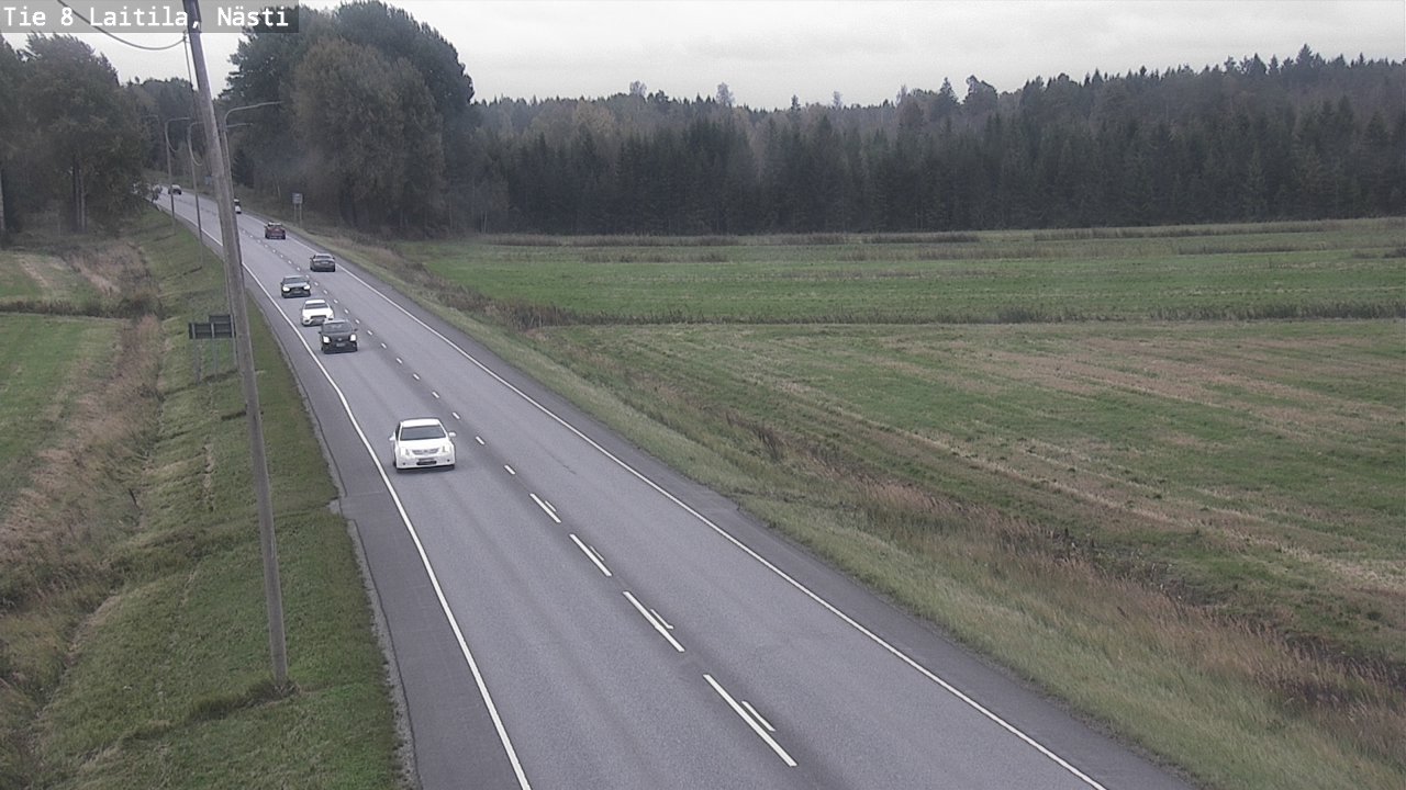 Weather Camera Image Väg 8  Letala, Nästi, Laitila, Varsinais-Suomi