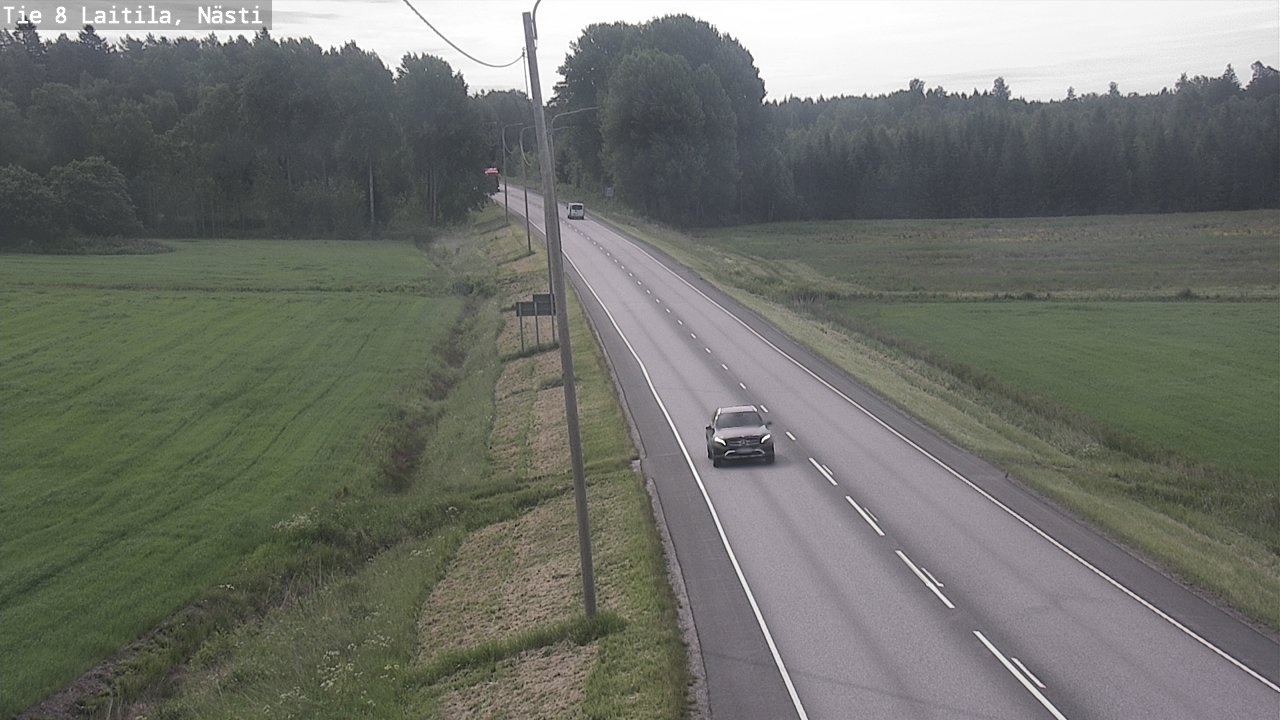 Weather Camera Image Väg 8  Letala, Nästi, Laitila, Varsinais-Suomi