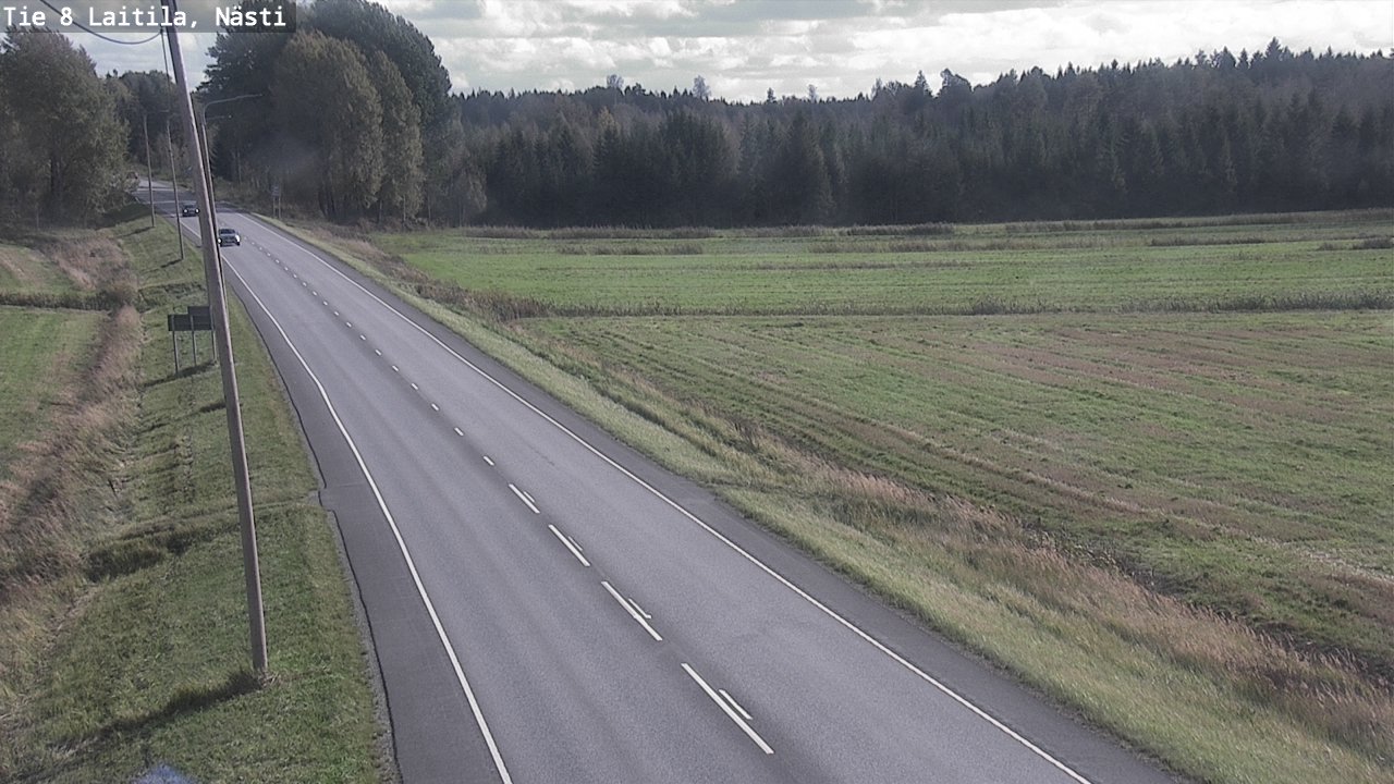 Weather Camera Image Road 8  Laitila, Nästi, Laitila, Varsinais-Suomi