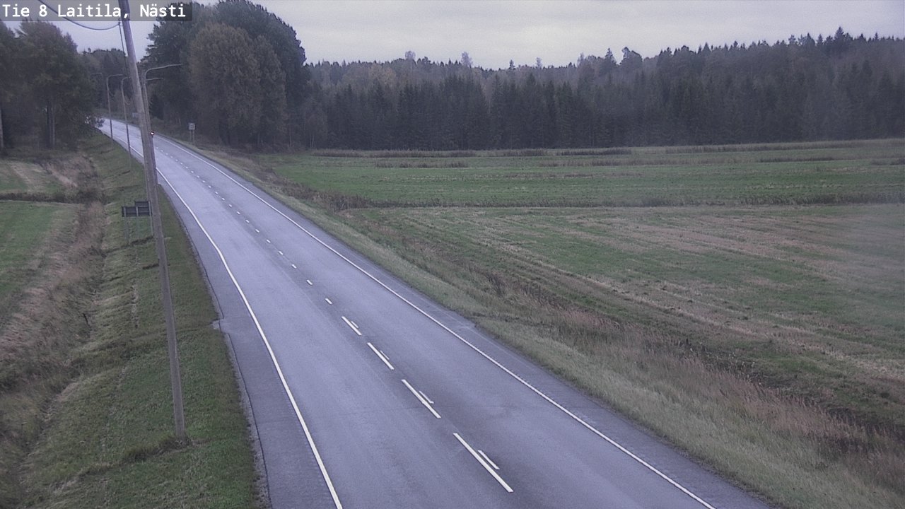 Weather Camera Image Väg 8  Letala, Nästi, Laitila, Varsinais-Suomi
