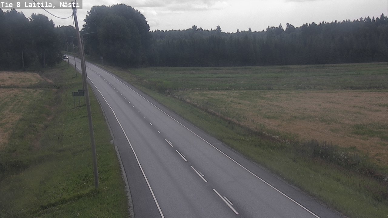 Weather Camera Image Väg 8  Letala, Nästi, Laitila, Varsinais-Suomi