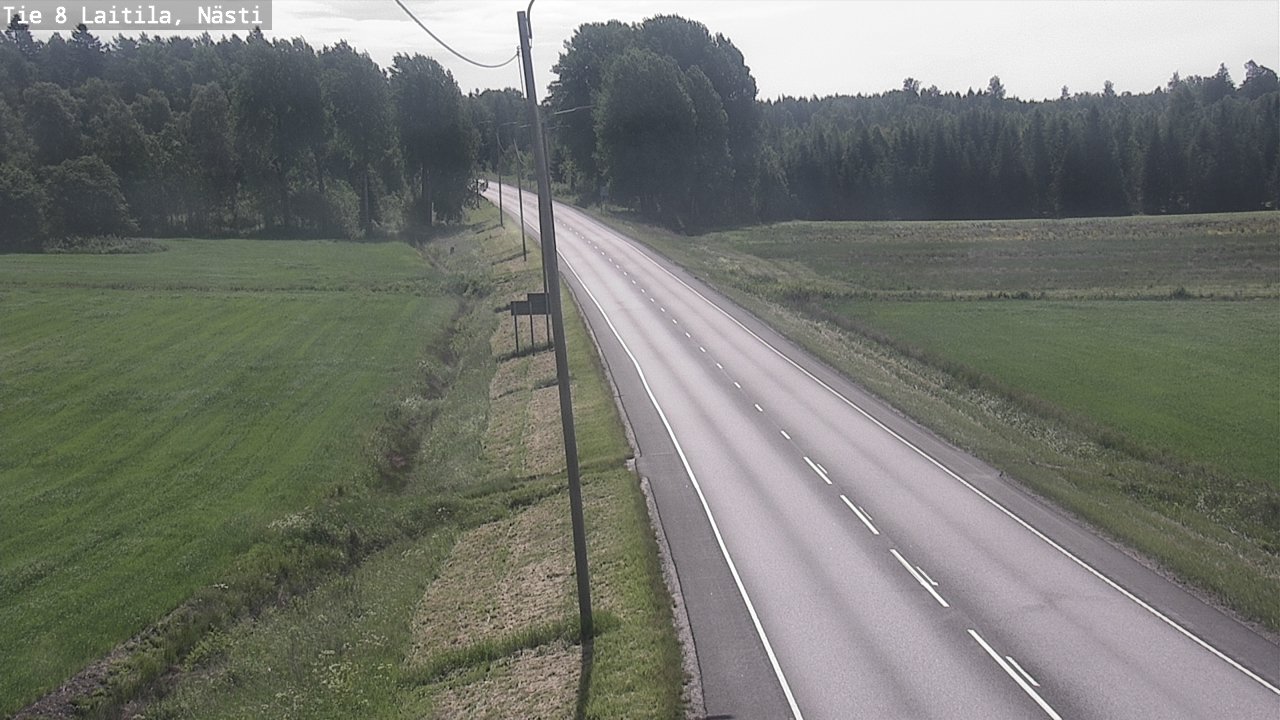 Weather Camera Image Väg 8  Letala, Nästi, Laitila, Varsinais-Suomi