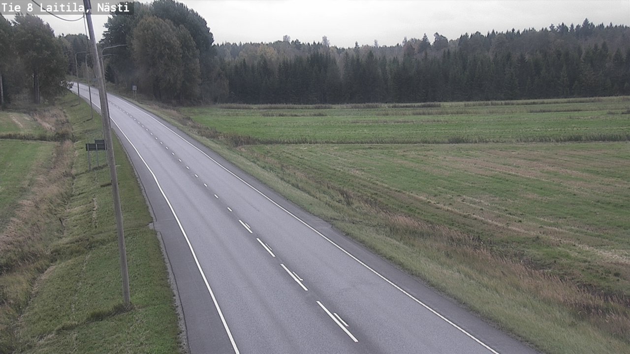 Weather Camera Image Väg 8  Letala, Nästi, Laitila, Varsinais-Suomi