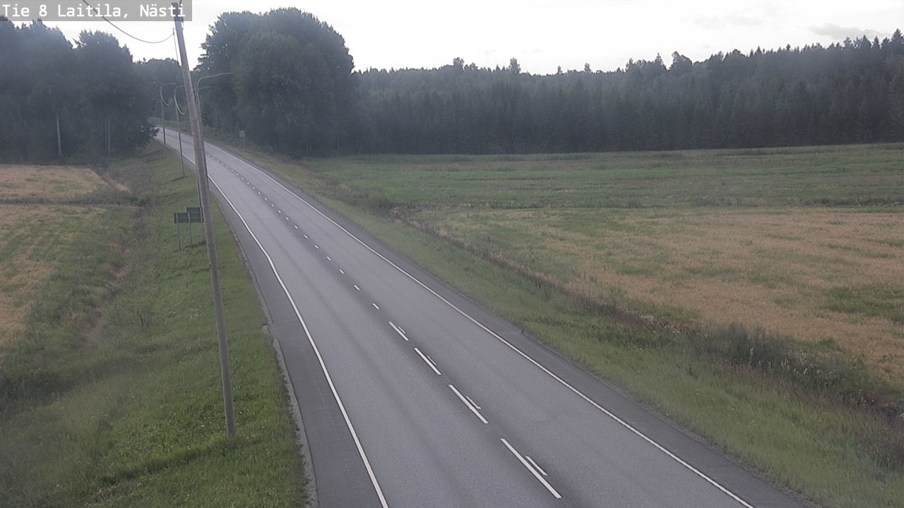 Weather Camera Image Väg 8  Letala, Nästi, Laitila, Varsinais-Suomi