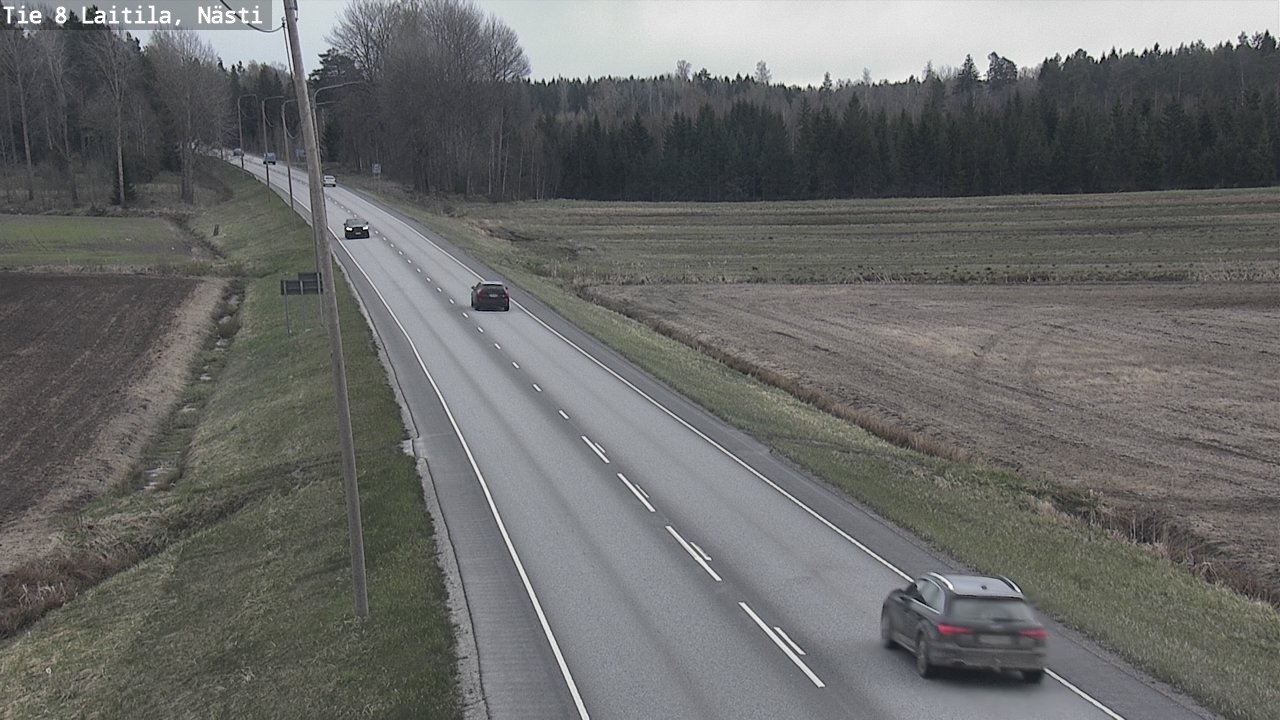 Weather Camera Image Road 8  Laitila, Nästi, Laitila, Varsinais-Suomi