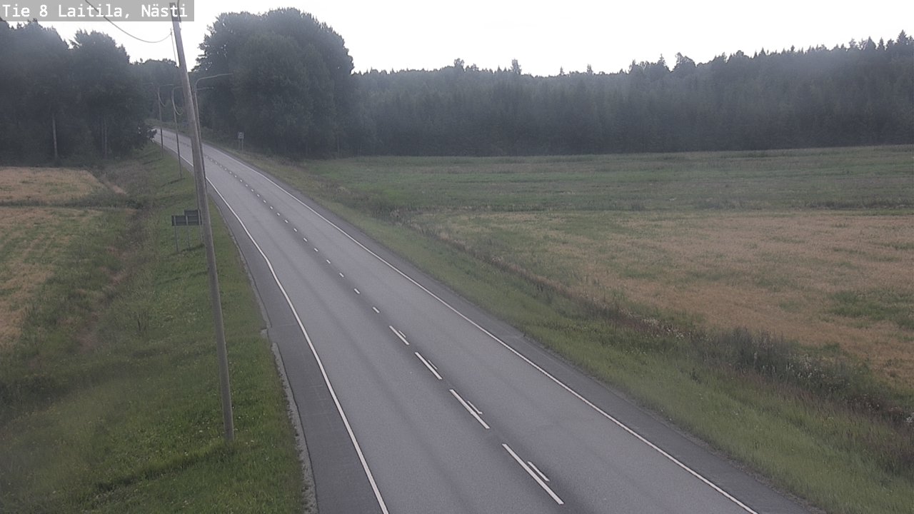 Weather Camera Image Väg 8  Letala, Nästi, Laitila, Varsinais-Suomi