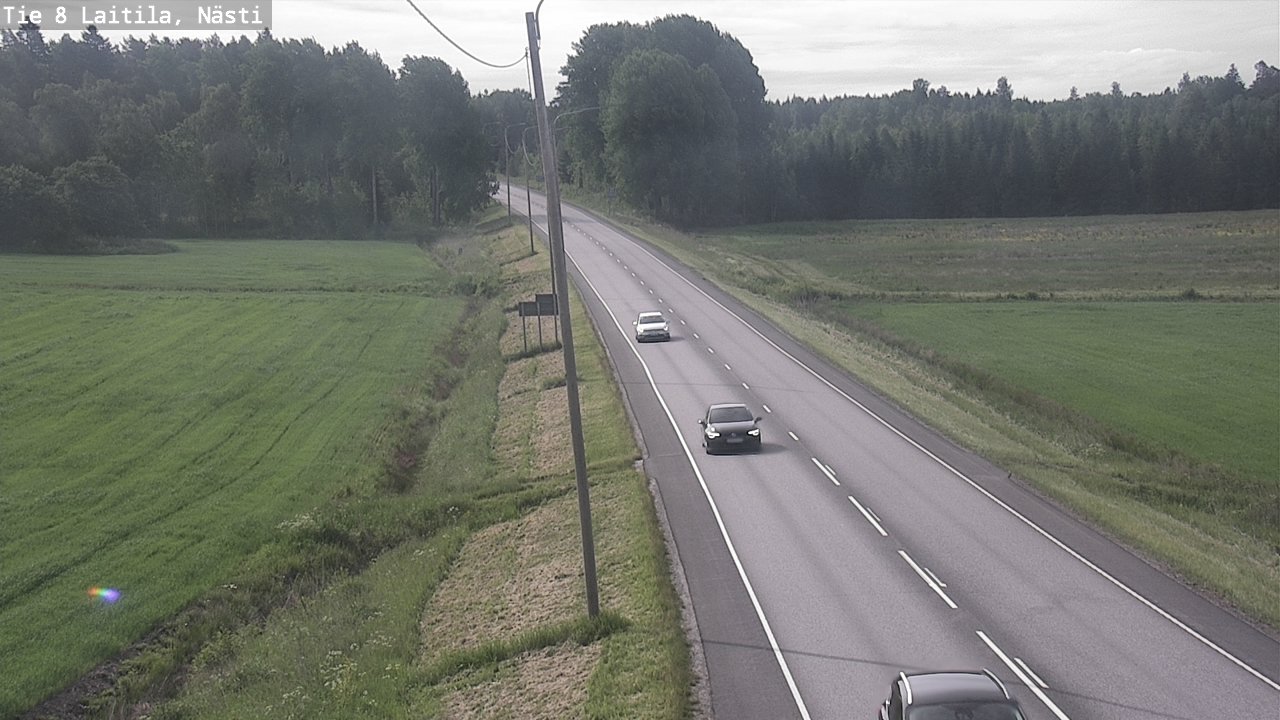 Weather Camera Image Väg 8  Letala, Nästi, Laitila, Varsinais-Suomi