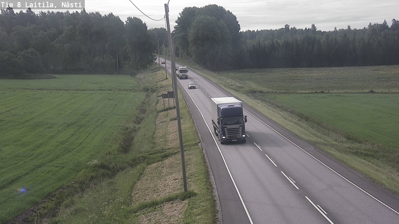 Weather Camera Image Väg 8  Letala, Nästi, Laitila, Varsinais-Suomi