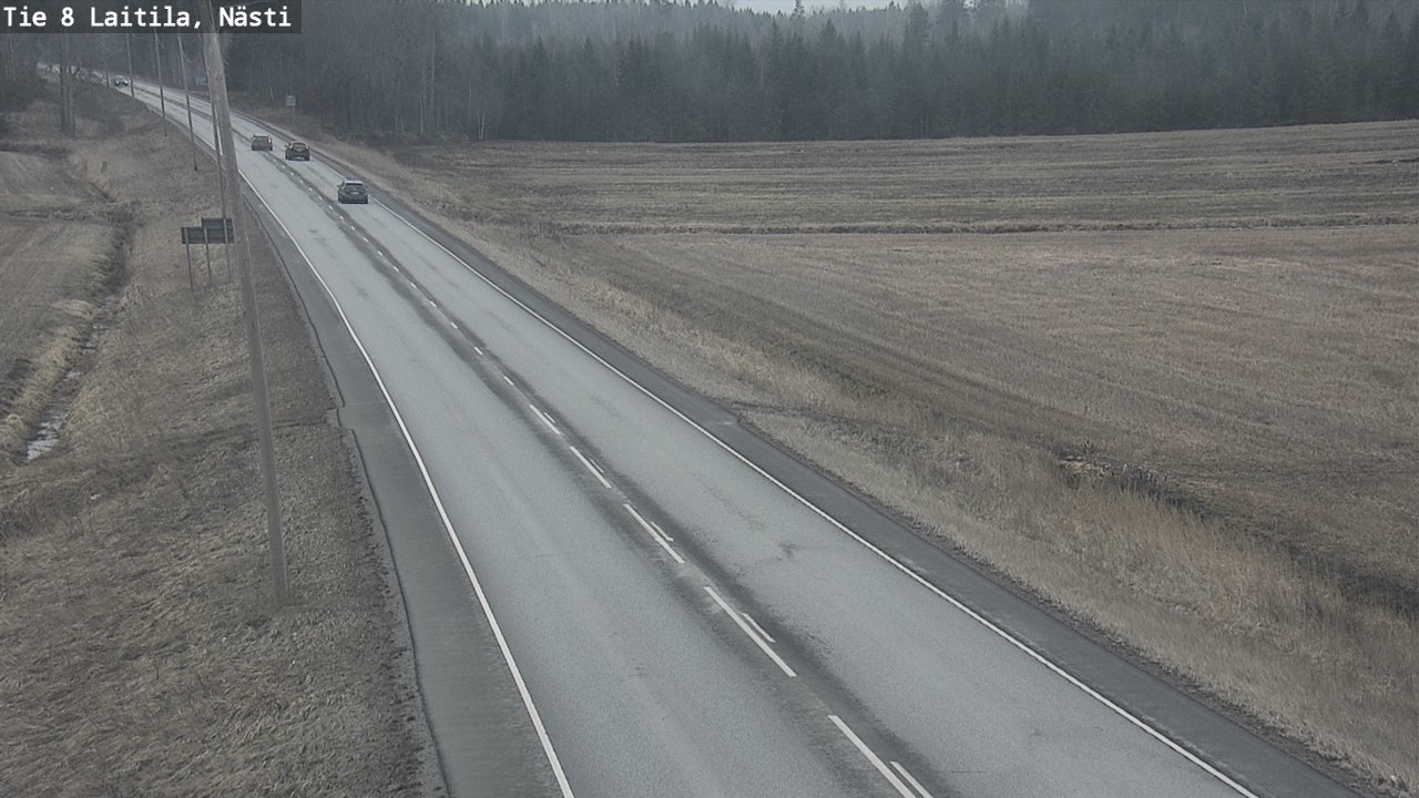 Weather Camera Image Road 8  Laitila, Nästi, Laitila, Varsinais-Suomi