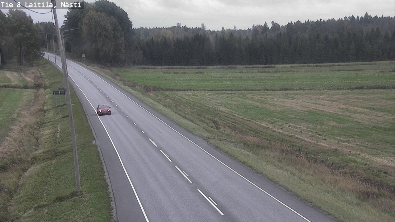 Weather Camera Image Väg 8  Letala, Nästi, Laitila, Varsinais-Suomi