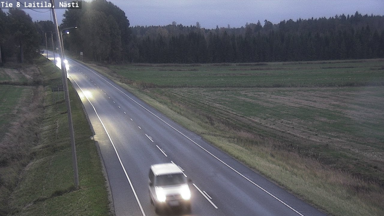 Weather Camera Image Väg 8  Letala, Nästi, Laitila, Varsinais-Suomi