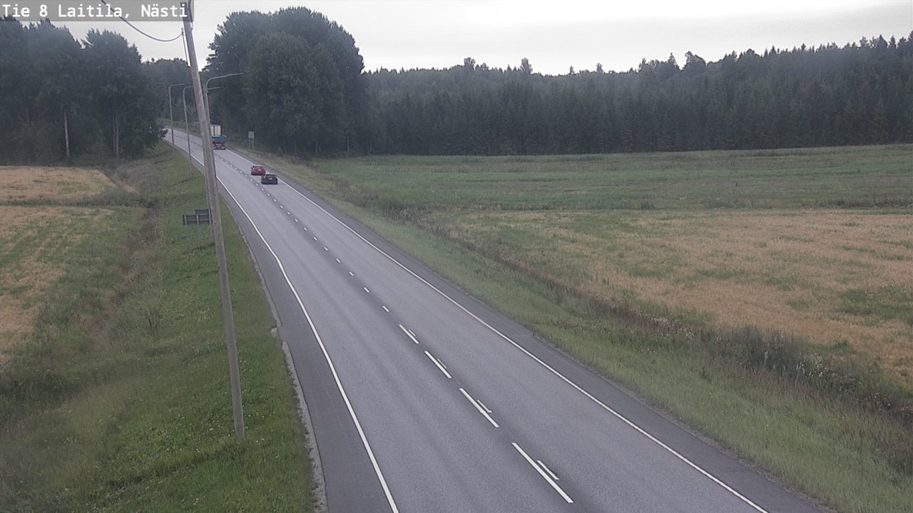 Weather Camera Image Väg 8  Letala, Nästi, Laitila, Varsinais-Suomi