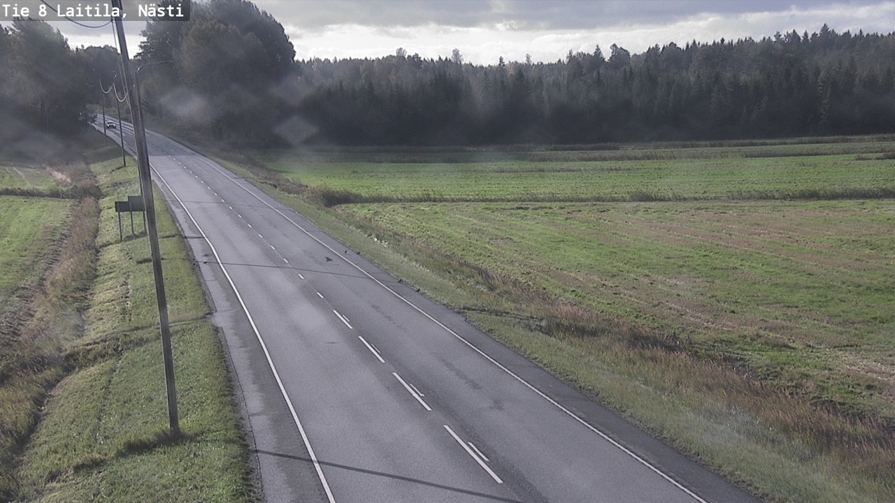 Weather Camera Image Väg 8  Letala, Nästi, Laitila, Varsinais-Suomi