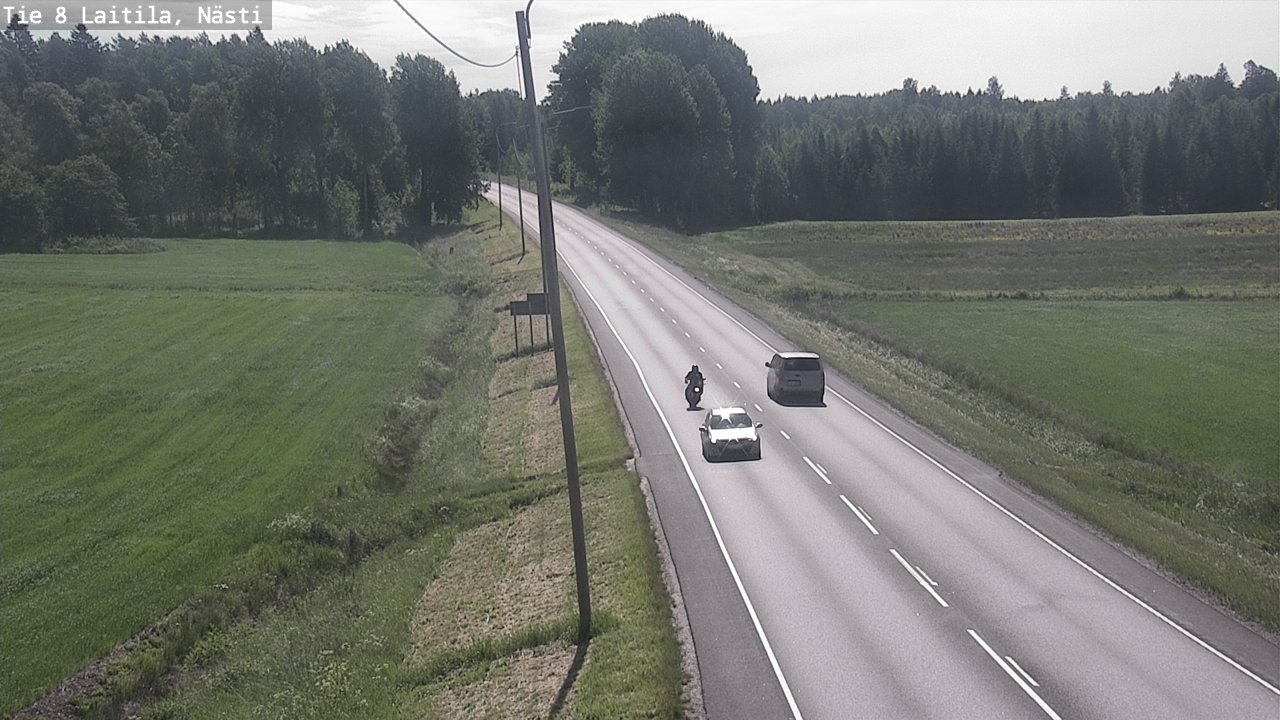 Weather Camera Image Väg 8  Letala, Nästi, Laitila, Varsinais-Suomi
