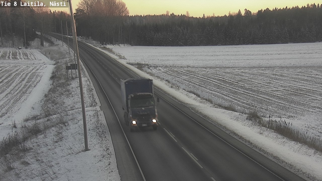Weather Camera Image Road 8  Laitila, Nästi, Laitila, Varsinais-Suomi