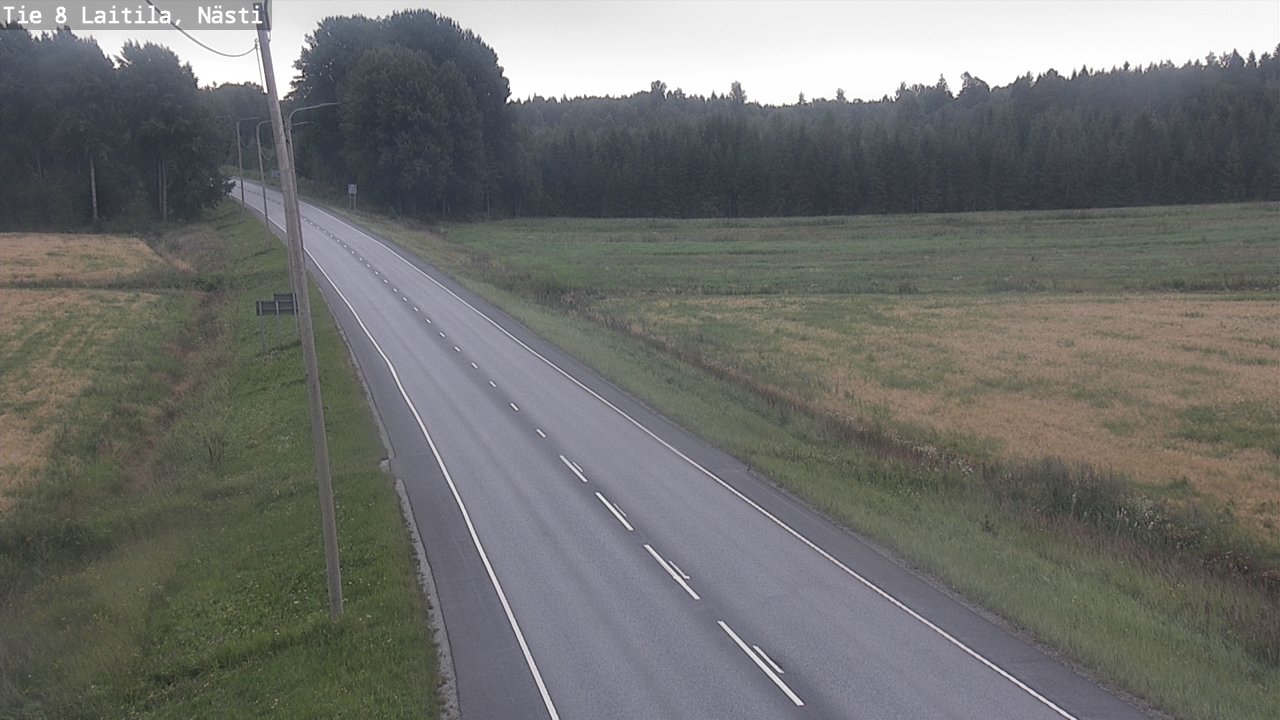 Weather Camera Image Väg 8  Letala, Nästi, Laitila, Varsinais-Suomi